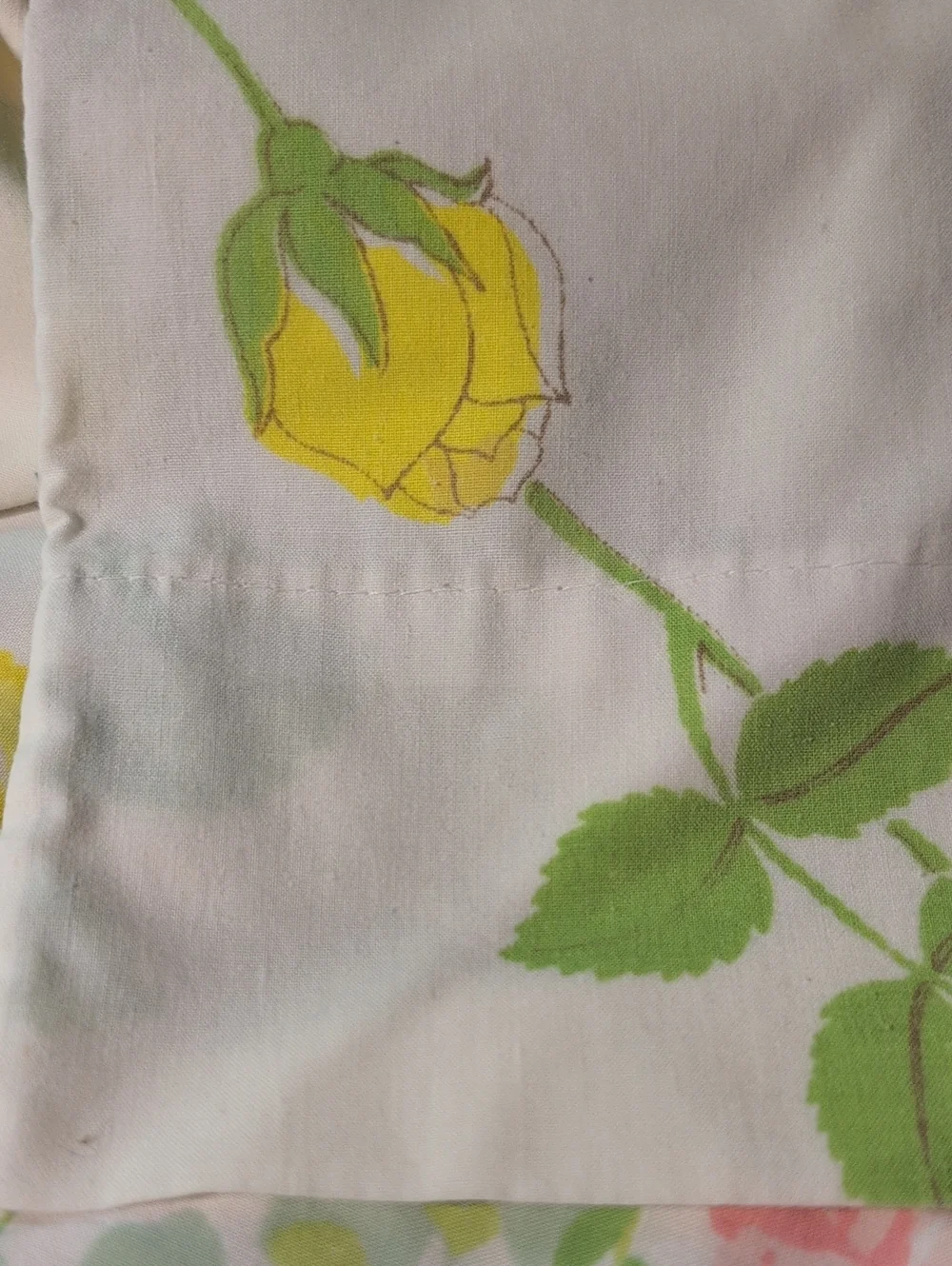 Vintage Floral Pillowcase Lot 3-Piece Set Shabby Chic Cottage core